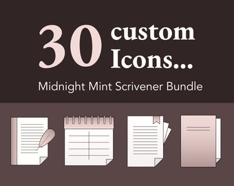 Pacchetto icone Scrivener Rose abbandonata