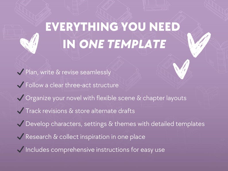 The Complete Three-act Novel Planner | Scrivener Template for Story ...