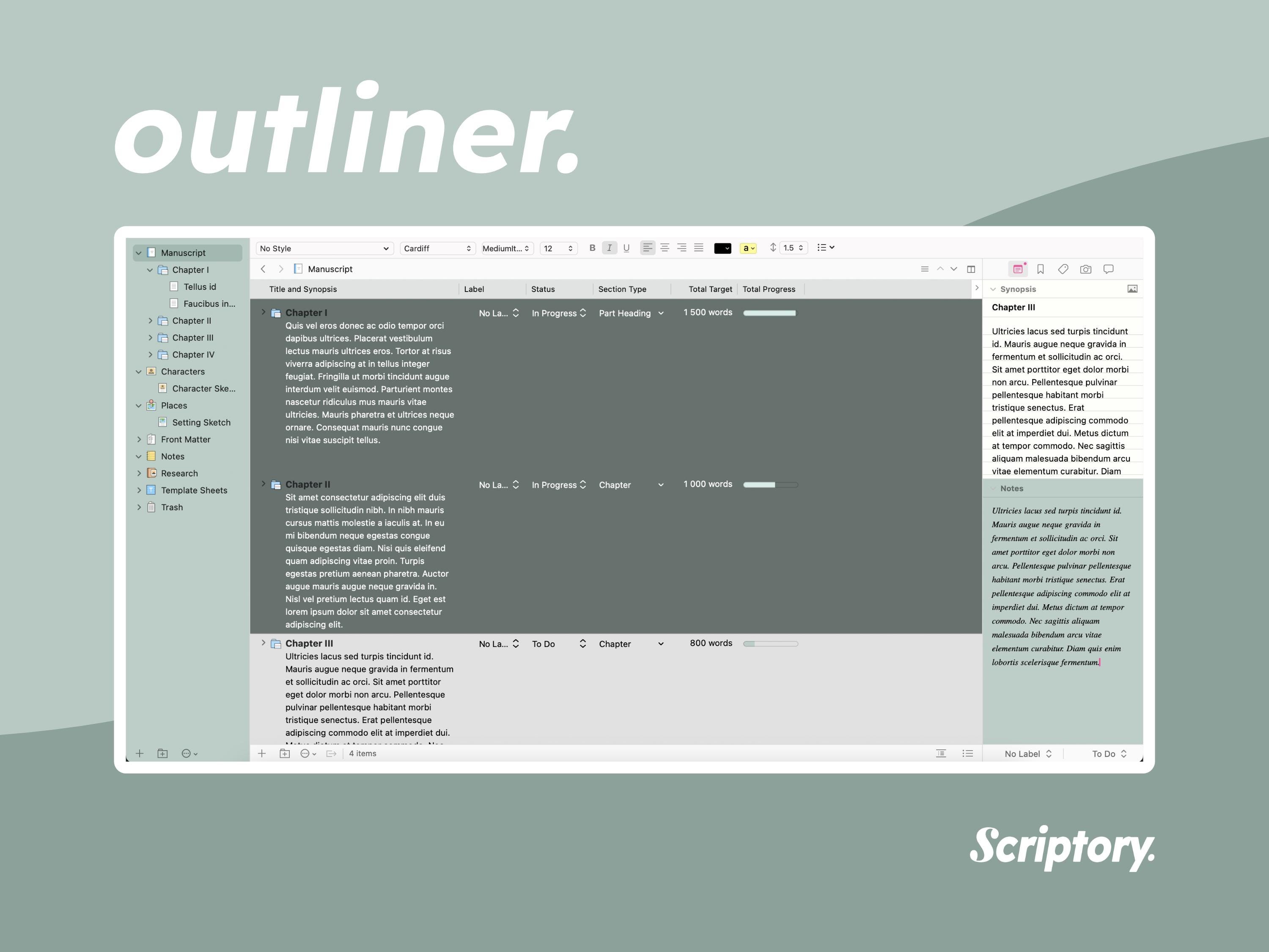 Mint Writing Classic Mint Scrivener Theme: Fresh Writing Workspace (macos) - Etsy