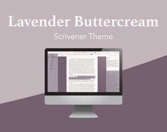 Tema Scrivener Lavender Buttercream (modalità chiara)