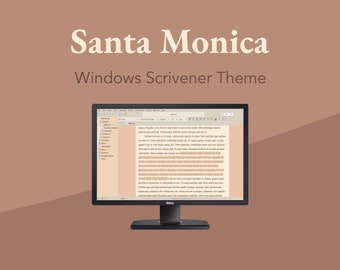 Tema Santa Monica Scrivener para Windows (modo claro)