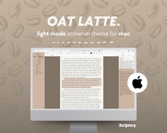 Oat Latte Scrivener Theme for Mac | Light Mode (ZIP Download)