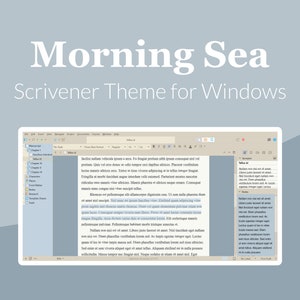 Morning Sea Scrivener Theme for Windows (Light Mode)