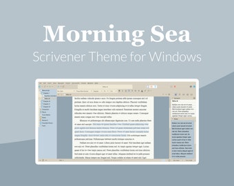 Morning Sea Scrivener Theme for Windows (Light Mode)