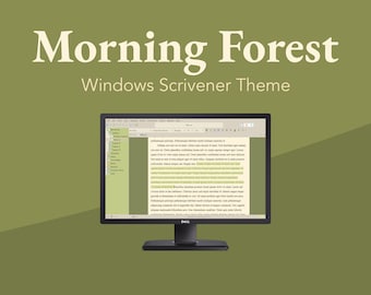 Tema Morning Forest Scrivener per Windows (modalità leggera)