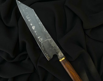 Handgefertigtes Kochmesser, Küchenmesser, Kochmesser, Go-Mai Gyuto, Japanisches Kochmesser