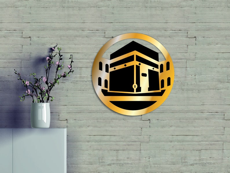 Masjid Alharam Islamic Wall Decor Kaaba Sharif Arabic Wall Art Wooden