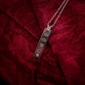 King Charles III Coronation Pendant. Sterling Silver Ingot, Fine Royal Jewellery Memorabilia for Collectors and Monarchy Enthusiasts