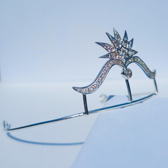 Elegant Silver Starburst Tiara eden-luxe-bridal-tiara-  main image 4