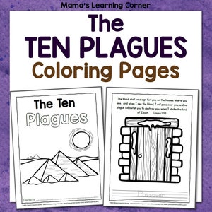 The Ten Plagues Bible Coloring Pages
