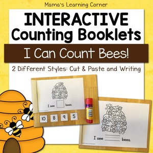 I Can Count Bees Interactive Counting Booklet