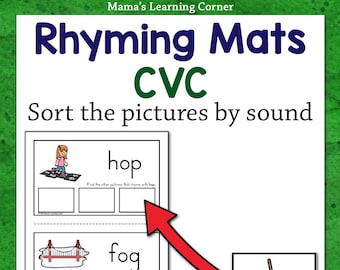 Rhyming Mats with CVC Words