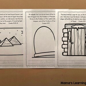 The Ten Plagues Bible Coloring Pages - Etsy