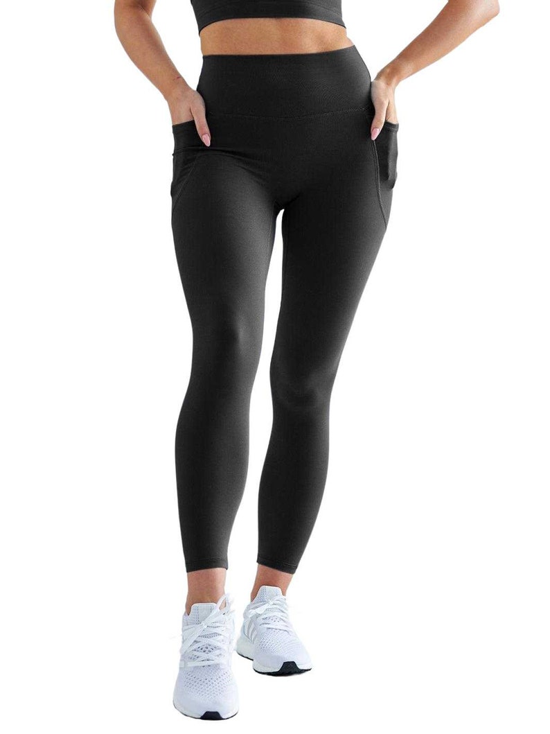 Fearless Fit - Black Gym Leggings with Pockets