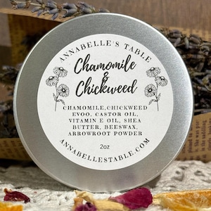Chamomile and Chickweed Organic Herbal Salve