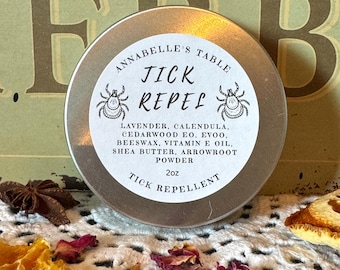 Natural organic herbal tick repellent salve