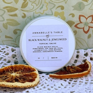 Natural Organic Black Walnut & Jewelweed Herbal Salve