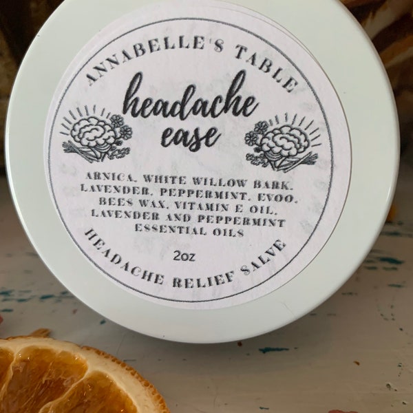 Headache Ease Topical Herbal Salve