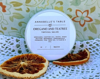 Oregano and Tea tree Organic Herbal Topical Salve