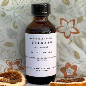 Oregano Oil or Glycerite Tincture Fresh Organic Herbal Product image 1