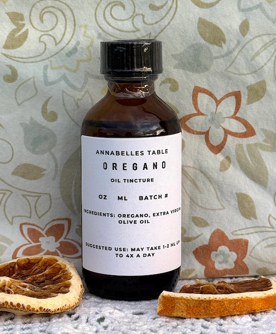 Oregano Oil or Glycerite Tincture Fresh Organic Herbal Product