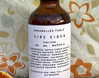 Fire Cider Natural Organic Tincture