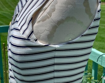 fitted blue maternity dress Ann Taylor blue/white Size S tunic – Share the Love Consignment main image 0