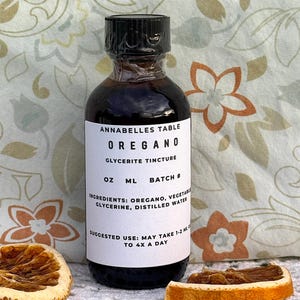 Oregano Oil or Glycerite Tincture Fresh Organic Herbal Product image 3