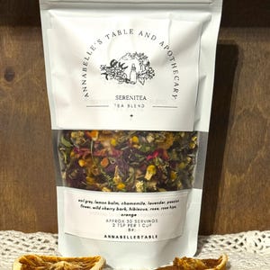 SereniTea Organic Herbal Blend With Lemon Bal, Earl Grey, Chamomile & More
