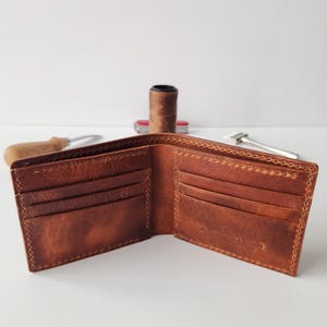 Bifold Wallet, Horween Leather, Yonge Handmade Wallet, Full Grain Leather, Custom Wallet, Personalized Wallet, Bespoke, Gift For Him