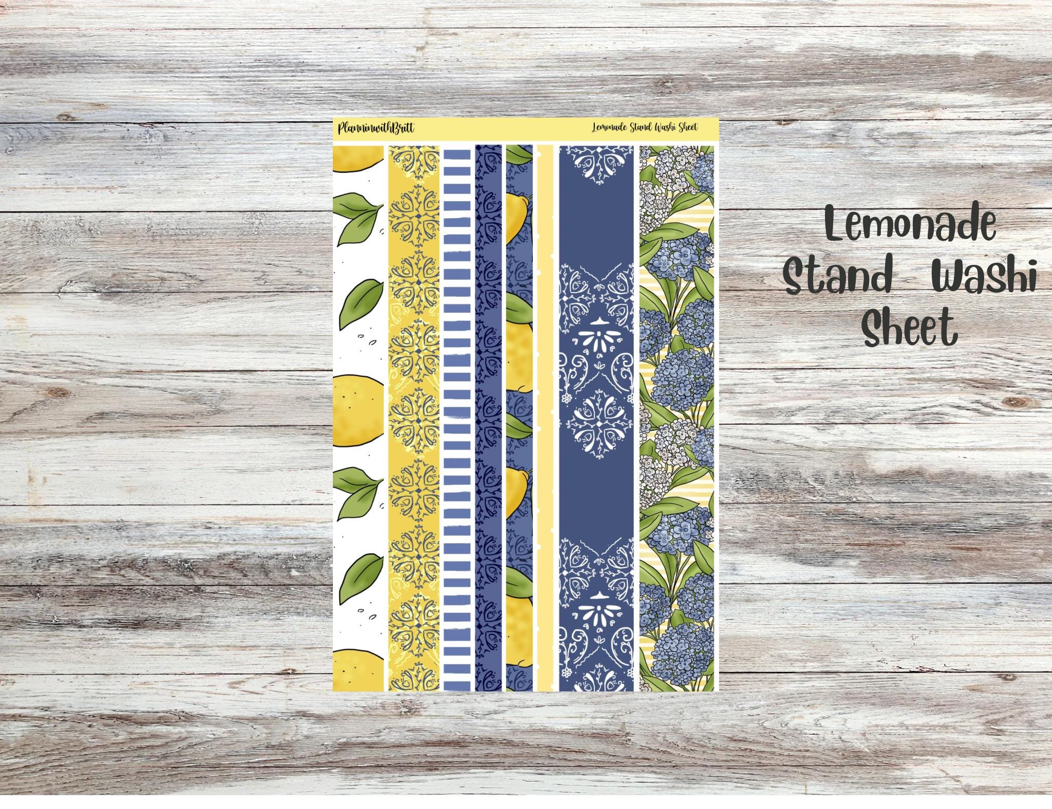 Lemonade Stand Weekly Planner Sticker Kit for Erin Condren, Makselife ...