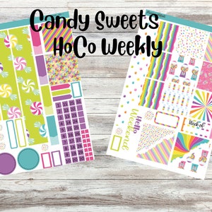 Candy Sweets Hobonichi Cousin A5 Weekly Planner Sticker Kit