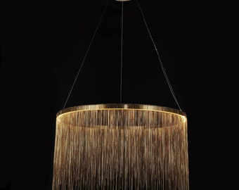 Round Led Chandelier - Etsy