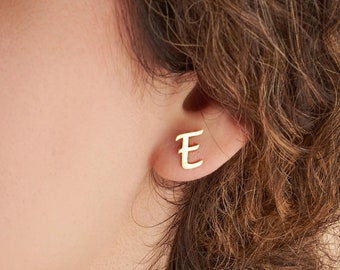 Personalized Letter Earrings – Custom Initial Earrings for Women, Sterling Silver Earrings, Gift for Her, Wife, Sister, Best Friend Gift
