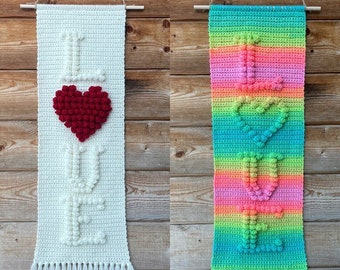 CROCHET PATTERN - Threesome of Love Wall Hanging