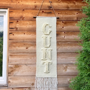 CROCHET PATTERN - Cunt Wall Hanging