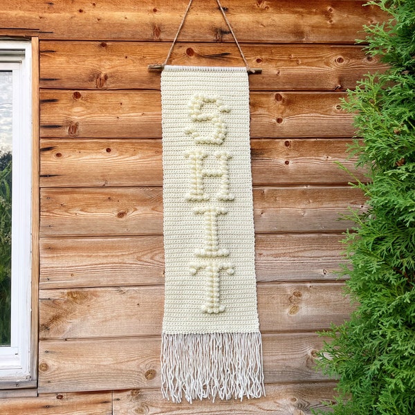 CROCHET PATTERN - Shit Wall Hanging