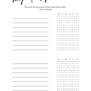 Editable Cleaning Checklist, Daily Cleaning, Monthly Cleaning, Daily ...