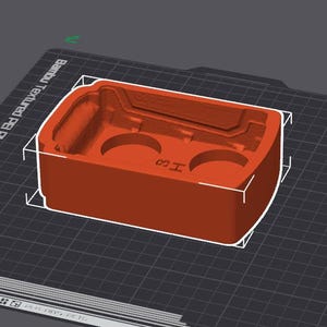 Arquivo STL para impressão 3D: Base magnética emborrachada com bateria de capacidade estendida Milwaukee M18 (ARQUIVO DIGITAL!)