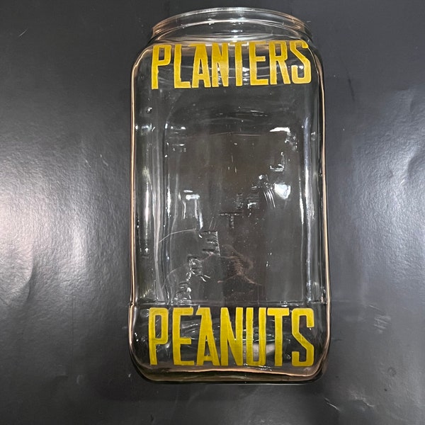 Planters Peanuts Streamline glass counter jar