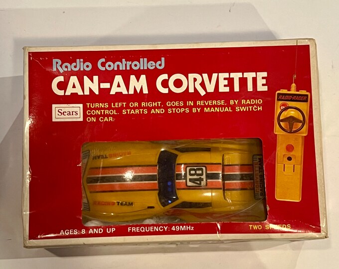 Vintage Sears Radio Controlled Canam Corvette by Sears Etsy