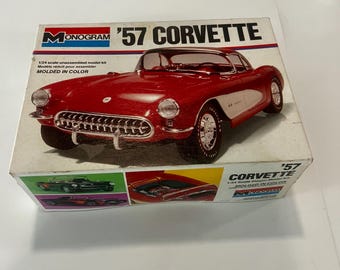 1957 Corvette 1/24 Scale by Monogram # 2227, ca. 1977