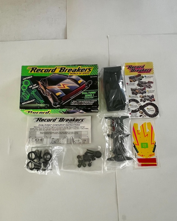 Vintage Record Breakers Race Cars by Hasbro, Ca. 1989, NOS, Lot of
