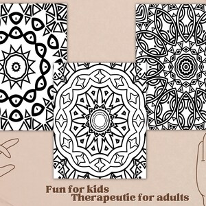 Digital Coloring Book Mandala Themed 20 Unique Printable Pages, Digital ...