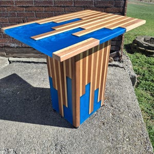 Epoxy Resin End Table