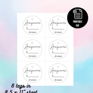 Crochet price Tags, Market Tags, Amigurumi Tags, Printable PDF