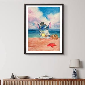 Elvis Stitch - Art Print - wall art by JoAnne Spencer Art