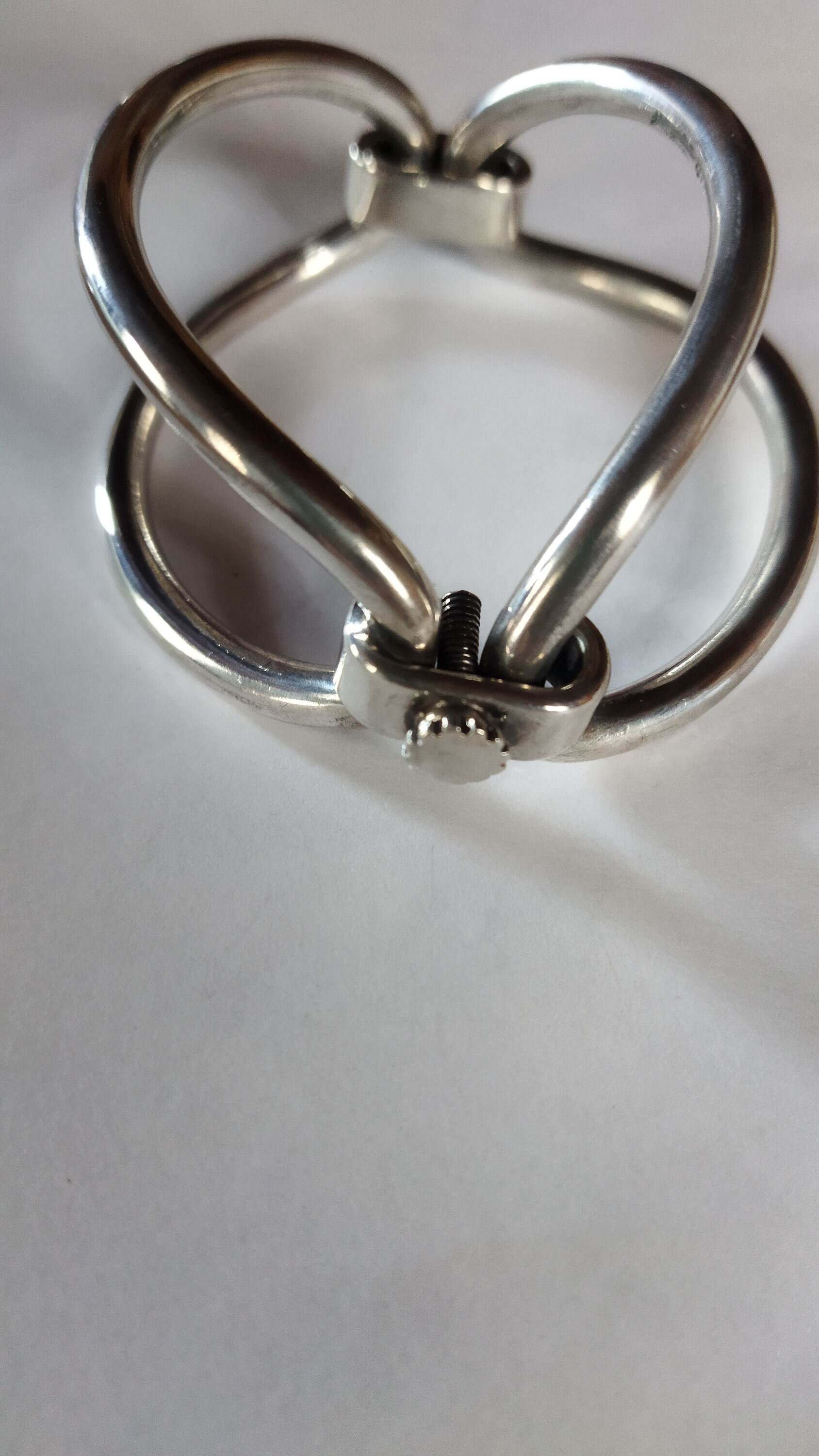 Bracelet Bangle Hans Hansen Argent Sterling 925 - Vintage Danemark, Fait Main, 8 Pouces