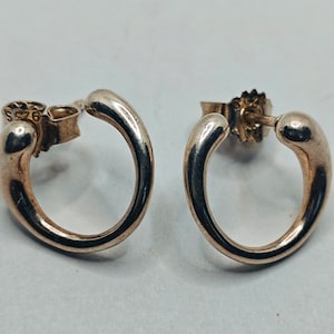 Georg Jensen sterling silver earrings.