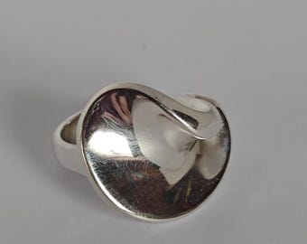 Hans Hansen/Georg Jensen Denmark vintage sterling silver ring.